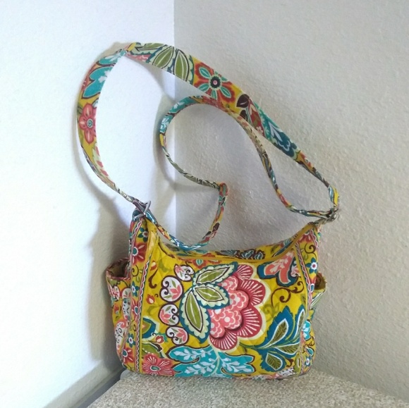 Vera Bradley Green Floral Quilted Bag - Picture 3 of 7